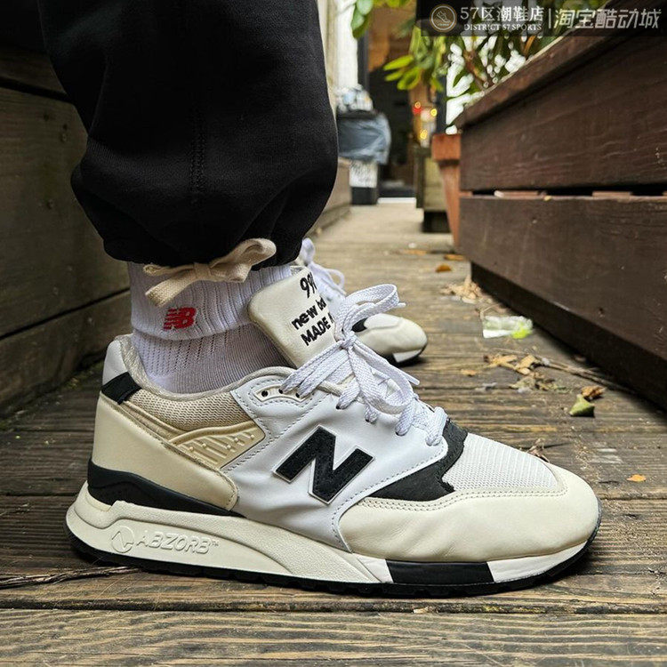 New Balance NB998 美产男女复古百搭休闲舒适减震跑步鞋 U998TI