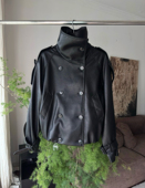 25秋冬复古双排扣进口羊皮飞行员夹克真皮皮衣外套女宋佳rose同款