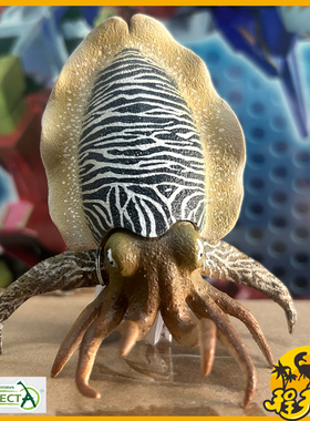 英国CollectA我你他墨鱼80009 仿真海洋动物模型乌贼模型玩具手办