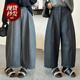 休闲裤 羊毛呢加厚加绒西装 潮 新款 欧货女装 阔腿裤 女欧洲站2025冬装