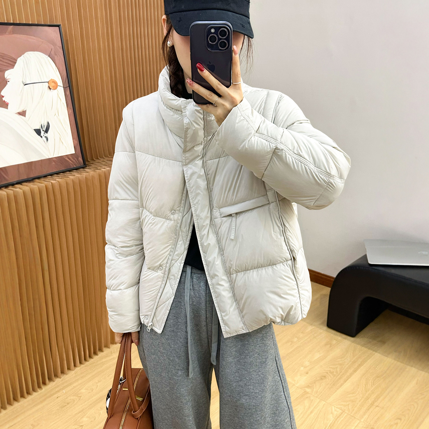 90绒立领面包羽绒服女欧洲站外套