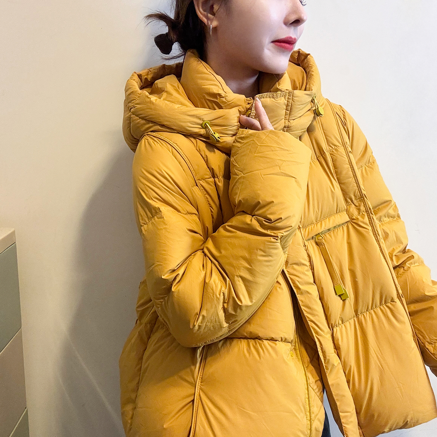 复古连帽面包羽绒服外套女欧洲站