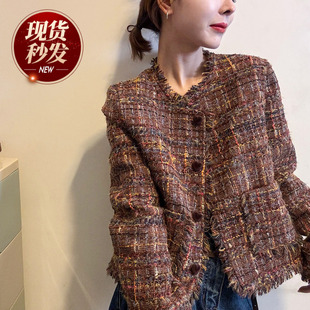 短款 小香风羊毛呢羽绒服女欧洲站2025冬装 时尚 欧货女装 外套潮 新款