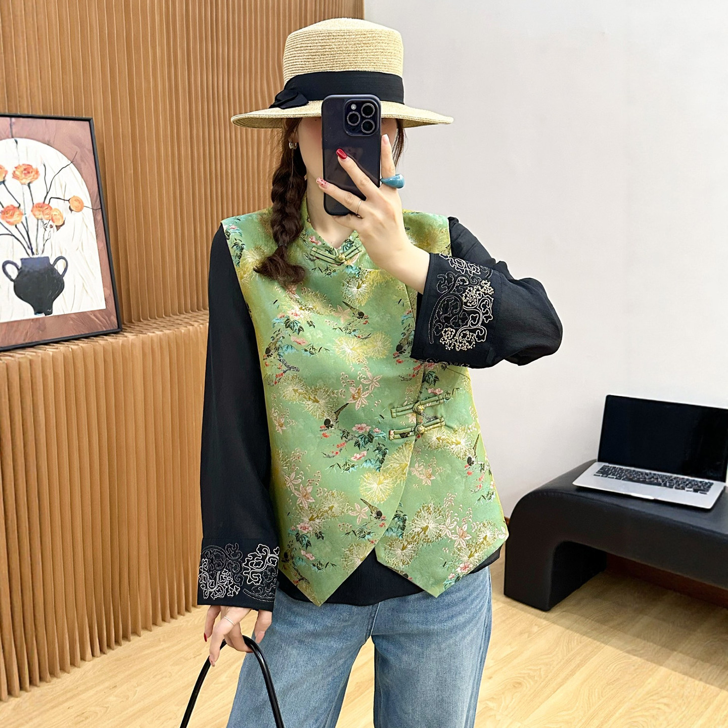 新中式国风盘扣马甲外套女欧洲站2026春装新款欧货女装时尚上衣潮