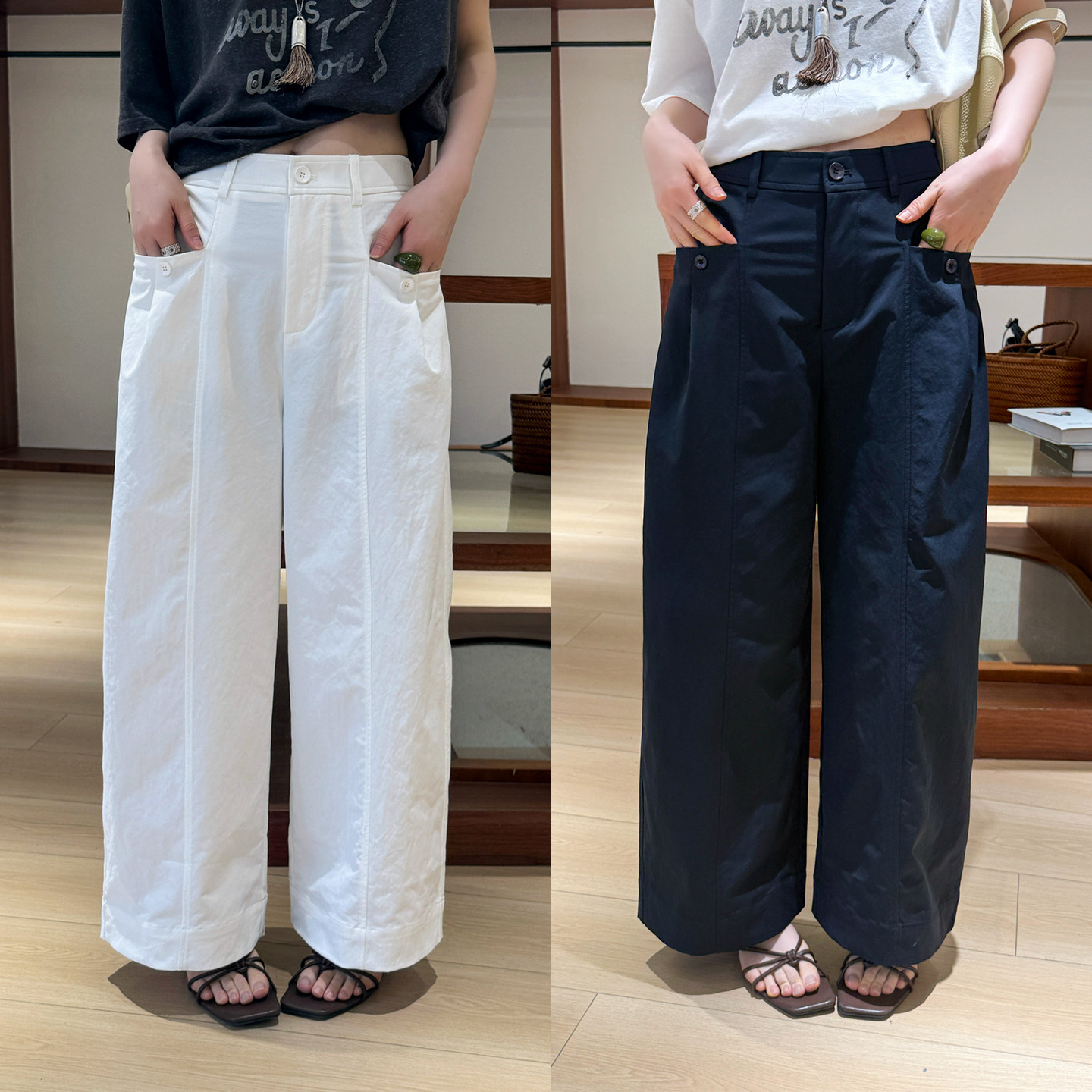 复古直筒九分西装阔腿裤女欧洲站2026夏装新款欧货女装休闲裤子潮