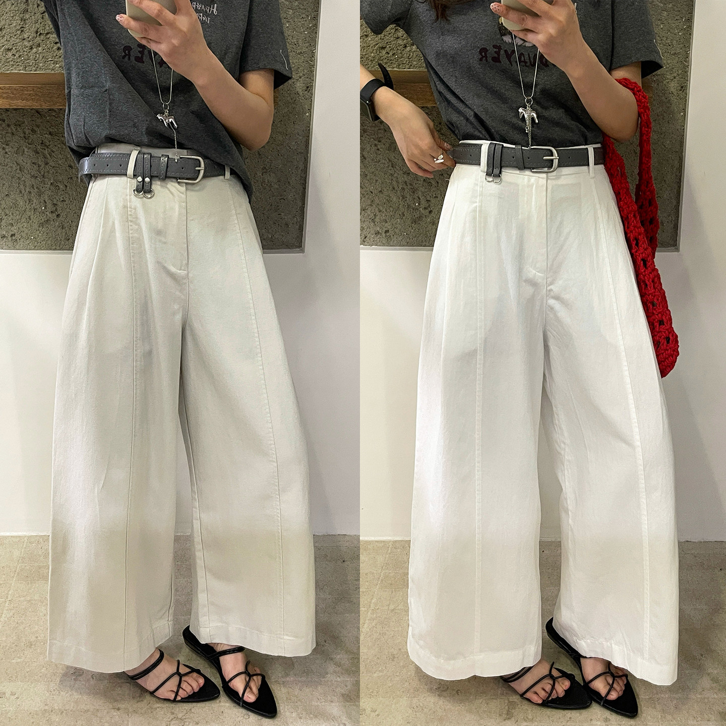 高级感直筒西装阔腿裤女欧洲站2026春装新款欧货女装九分休闲裤潮