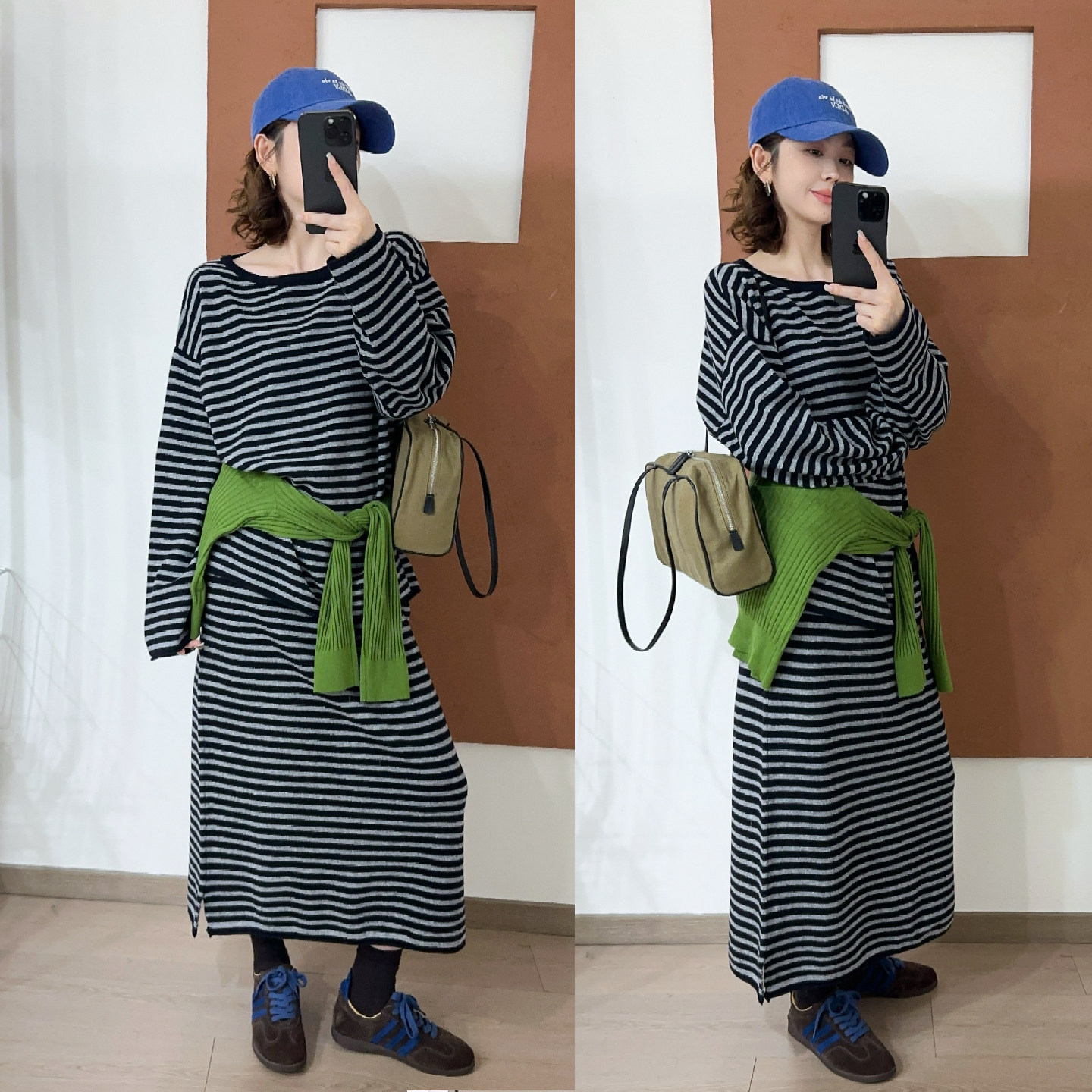 羊绒针织衫半身裙两件套装女欧货