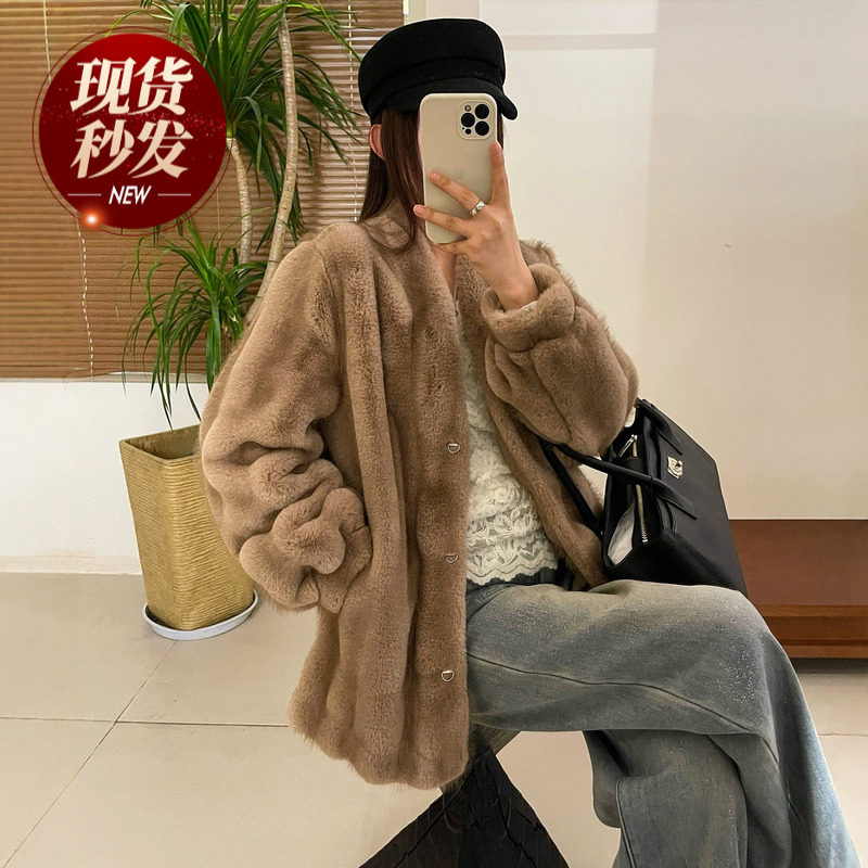 羊羔毛皮毛一体外套女欧洲站2025冬装新款欧货女装小个子羊羔服潮,女装/女士精品,短外套,淘宝优惠券,粉丝福利购,淘宝优惠卷