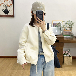 高级感休闲棒球服外套女欧洲站2026春装新款欧货女装小个子夹克潮