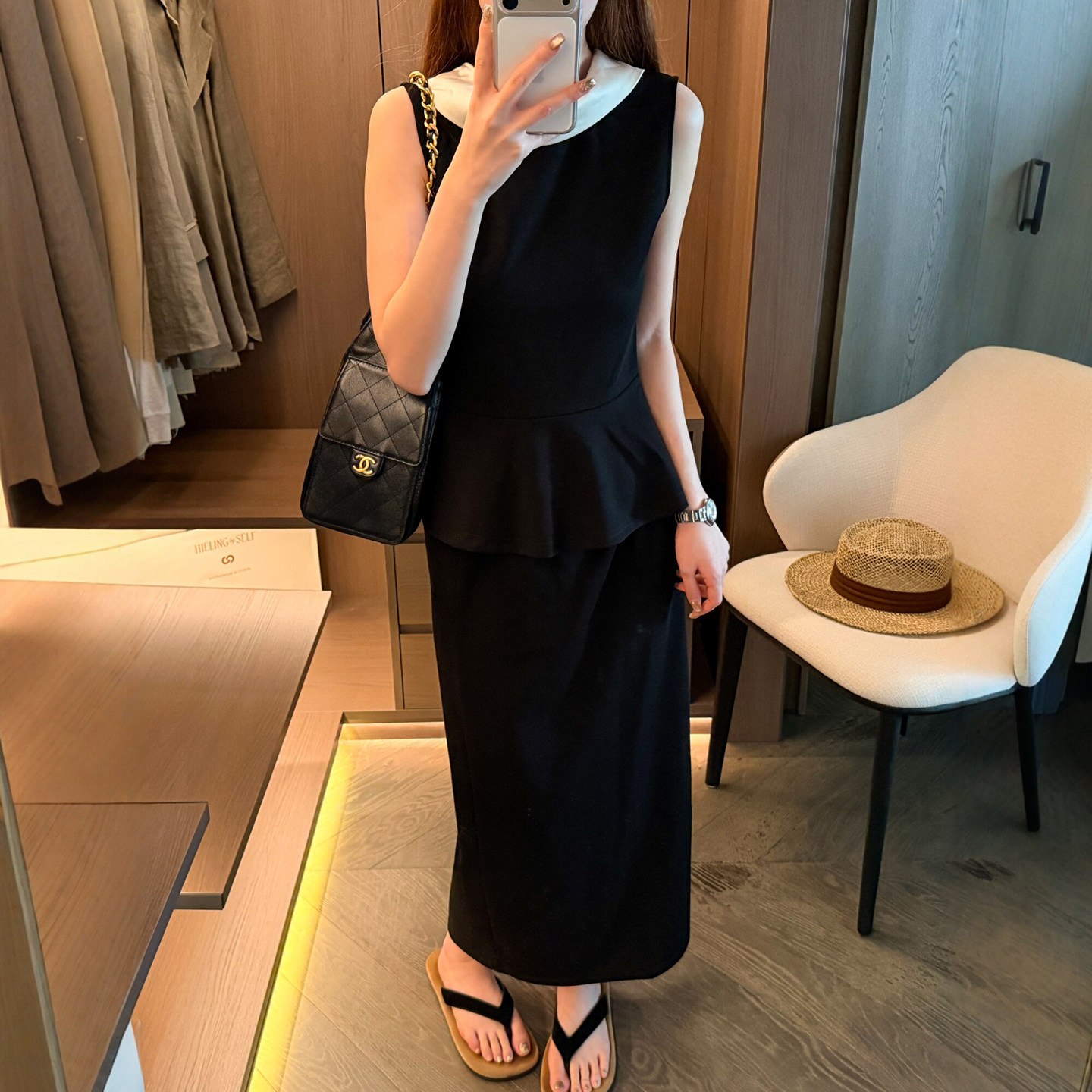 衬衫上衣半身裙两件套装女欧洲站