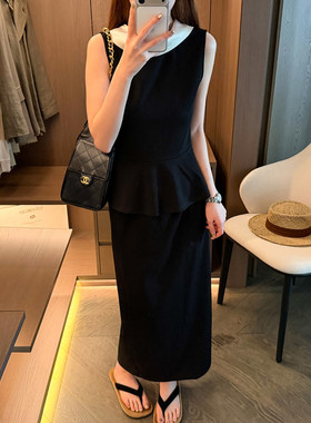 衬衫上衣半身裙两件套装女欧洲站