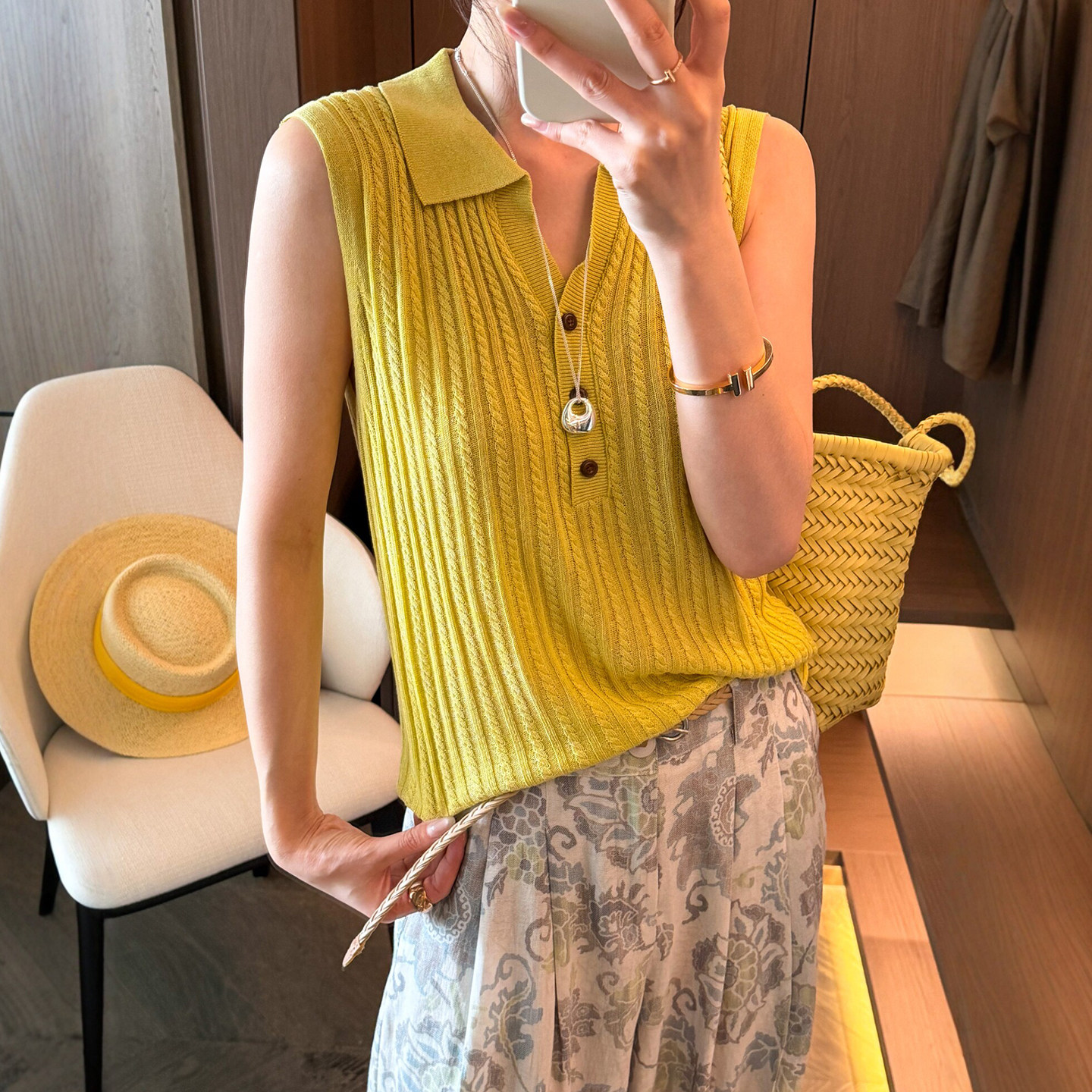 POLO领莱赛尔亚麻冰丝针织衫女欧洲站2026夏装新款欧货女装上衣潮