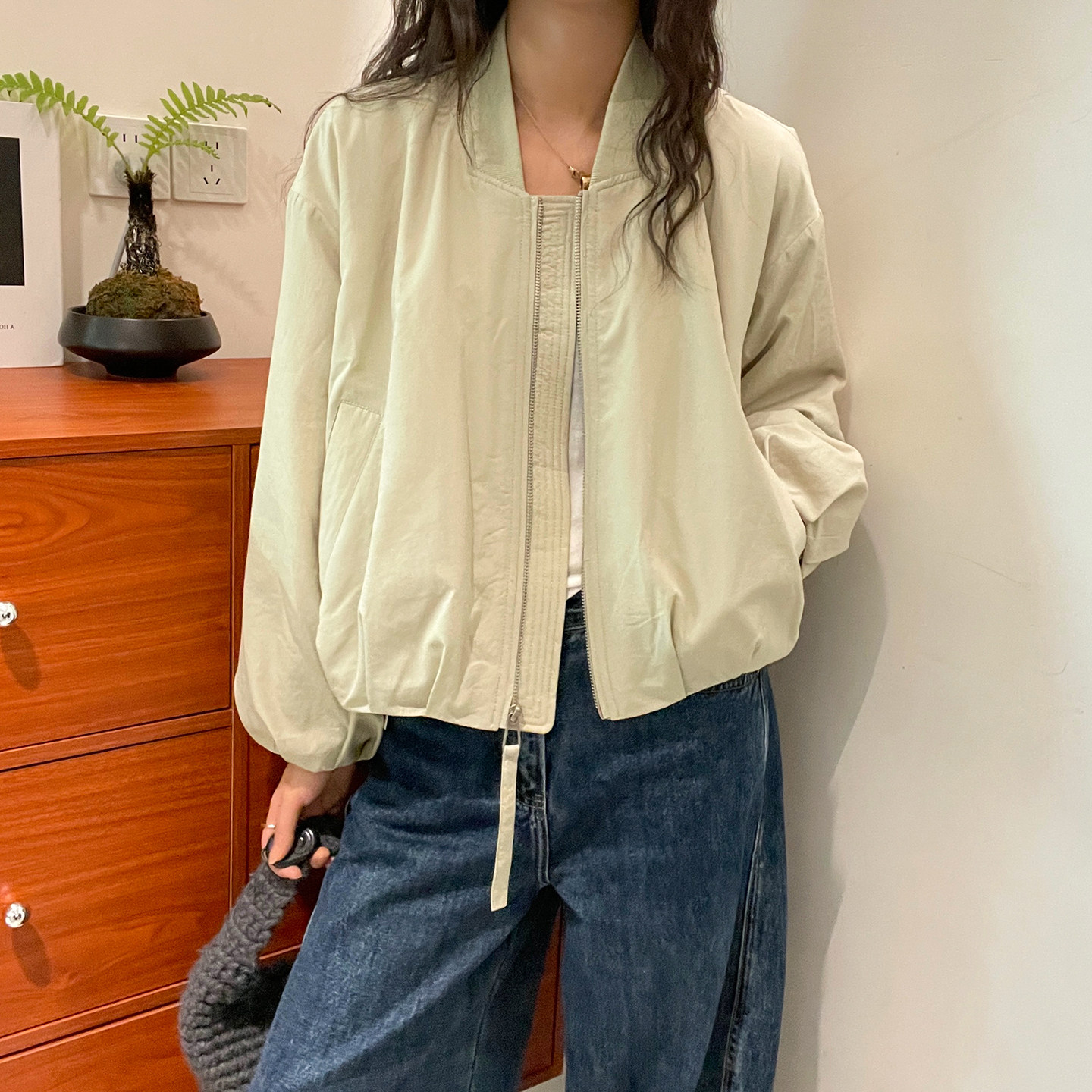 复古立领棉衣棉服外套女欧货上衣