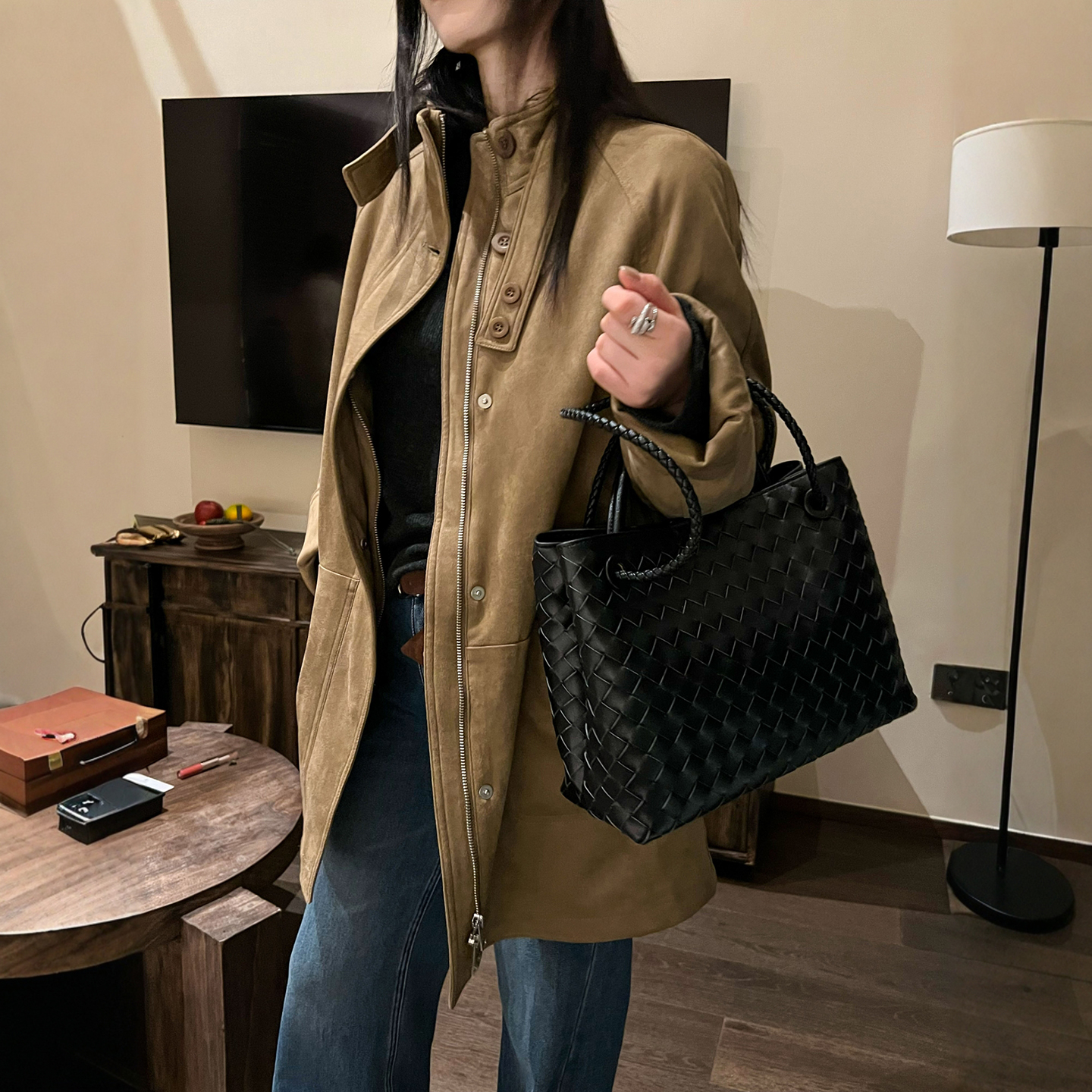 复古立领风衣羽绒服女欧洲站外套