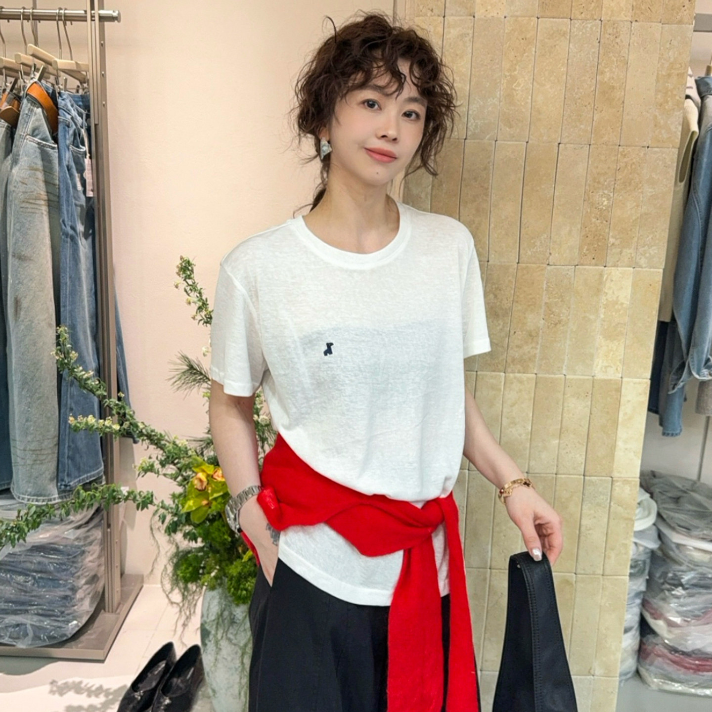 小马刺绣修身短袖T恤女欧洲站2026春装新款欧货女装时尚打底衫潮