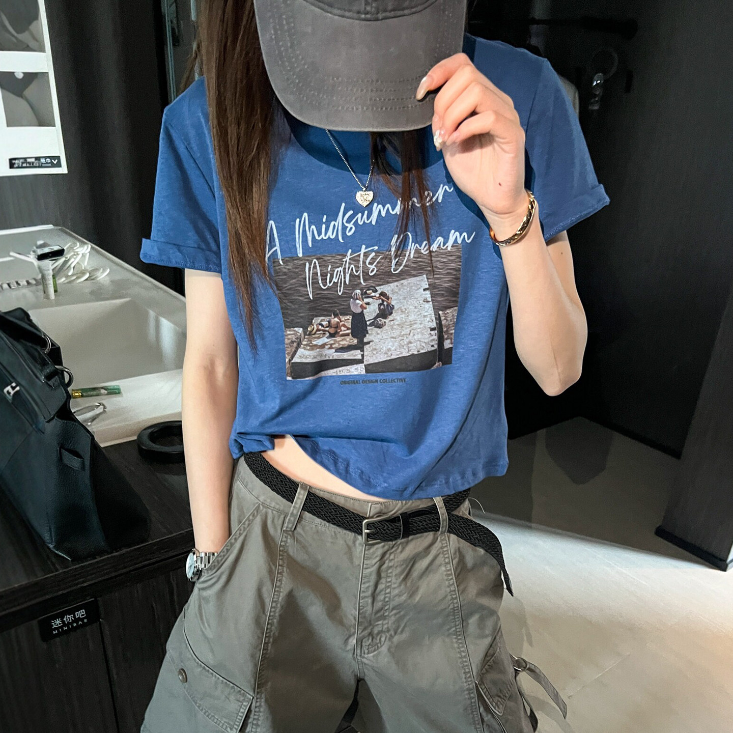 字母印花图案短袖T恤女欧洲站2026夏装新款欧货女装时尚打底衫潮