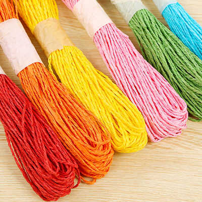 喜糖盒装饰麻绳 diy手工绳子纸绳手工纸花材料创意结婚用品配饰