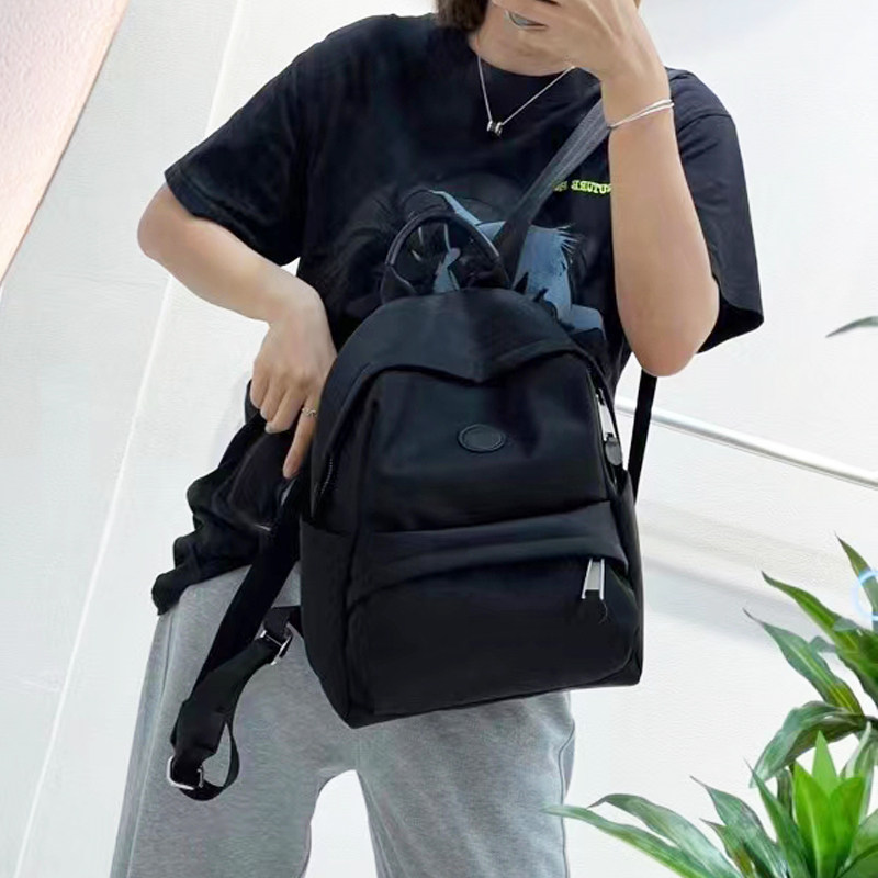 防水牛津布配真皮双肩包轻便时尚女背包2025新款学生旅游双肩背包