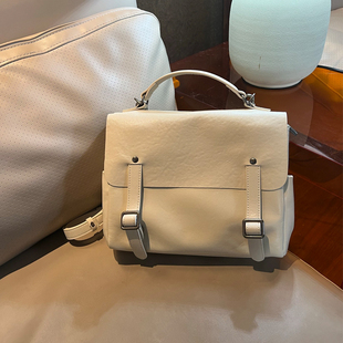 真皮女包机车包欧货欧洲站头层植鞣牛皮双肩包单肩包时尚斜挎包新