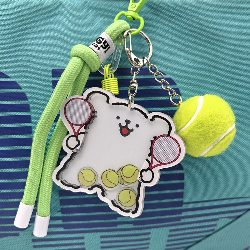 网球包挂饰网球钥匙扣挂件纪念品情侣球友礼品球会比赛奖品