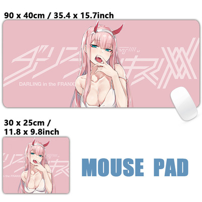 ZeroTwo 02 c.c.c Two XXL大鼠标垫键盘垫性感动画女孩鼠标垫
