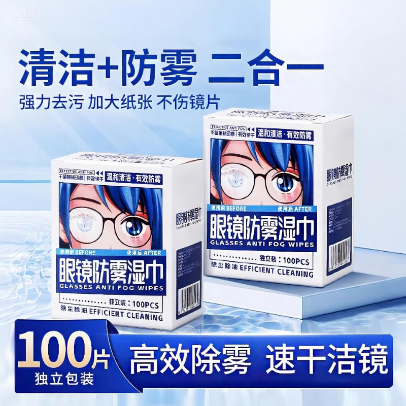 【山姆热销】新款眼镜擦拭湿巾图片