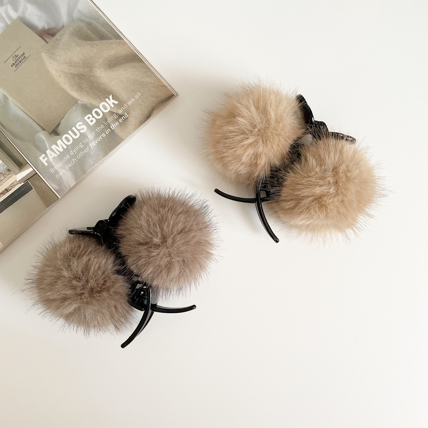 秋冬复古毛绒发饰毛球球发抓夹丸子夹氛围感发夹女后脑勺夹子头饰,饰品/流行首饰/时尚饰品新,发饰,淘宝优惠券,粉丝福利购,淘宝优惠卷