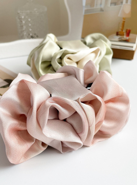 青玉案~原创高级感发饰国风缎面发抓夹后脑勺头饰盘发夹大号头花