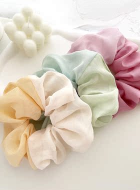 福利款~日系森女发饰复古超大肠发圈女头绳夏日发绳丸子头饰皮筋