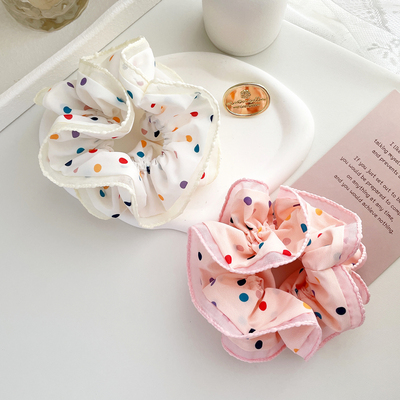 多巴胺桃子柚波点超大发圈发绳