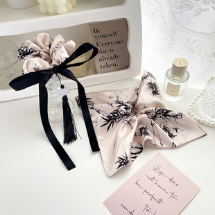 新中式 头饰手作发饰方巾发圈发绳流苏大肠圈蝴蝶结皮筋汉服头绳子