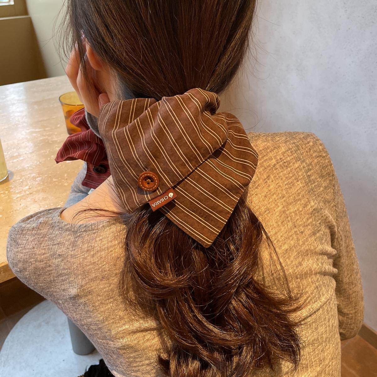 原创发饰秋冬复古条纹大肠圈方巾发圈方形发绳头饰头花扎马尾头绳,饰品/流行首饰/时尚饰品新,发饰,淘宝优惠券,粉丝福利购,淘宝优惠卷