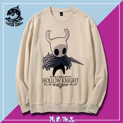 空洞骑士Hollow Knight游戏周边 长袖卫衣运动上衣套头男女秋印花