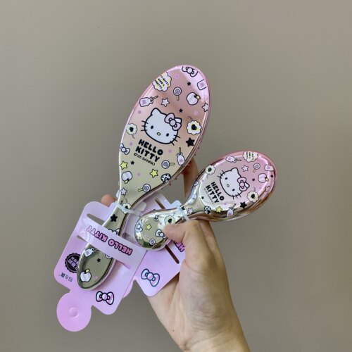正版镭射HelloKitty气囊梳女士长发顺发头皮按摩梳蓬松梳子防静电
