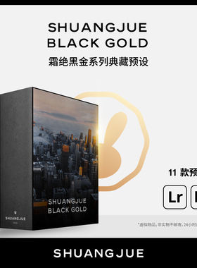 lr预设 霜绝2019黑金城市夜景街拍工业风手机lightroom调色滤镜ps