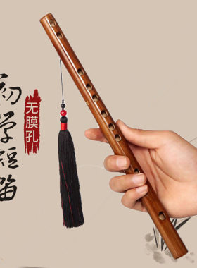 迷你短笛无膜孔横笛学生入门