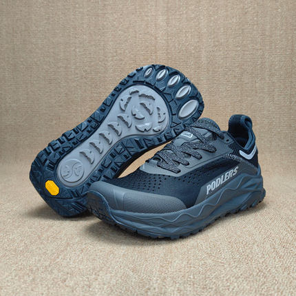 欧洲高端4E加宽鞋头外贸情侣鞋户外越野跑鞋缓震全地形防滑马拉松