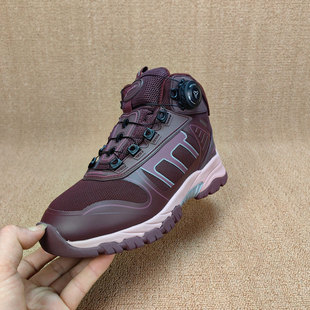 真羊毛亲子防水雪地靴旋扣东北抗寒零下30度男女童大棉鞋冰面防滑