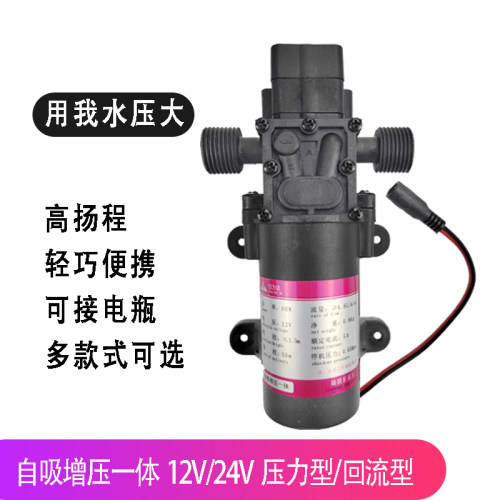 清洗机自吸隔膜泵12v24V直流增压