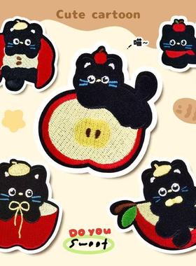 卡通动物刺绣手机壳装饰diy补丁无痕修复装饰布贴修补免缝羽绒服