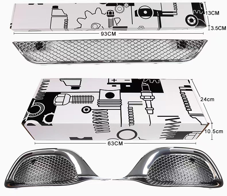适用于奔驰迈巴赫 S级 S480 S580 S680中网前脸改装迈巴赫套件