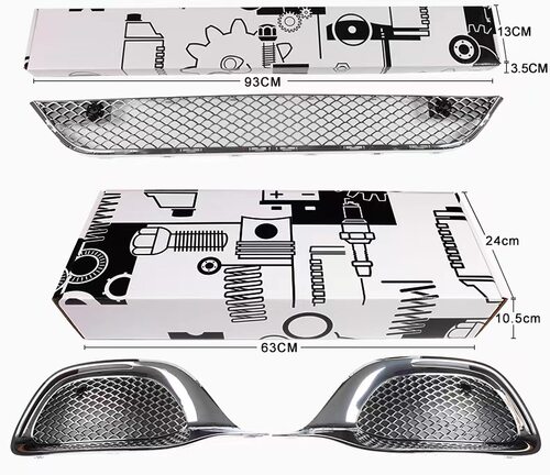适用于奔驰迈巴赫 S级 S480 S580 S680中网前脸改装迈巴赫套件