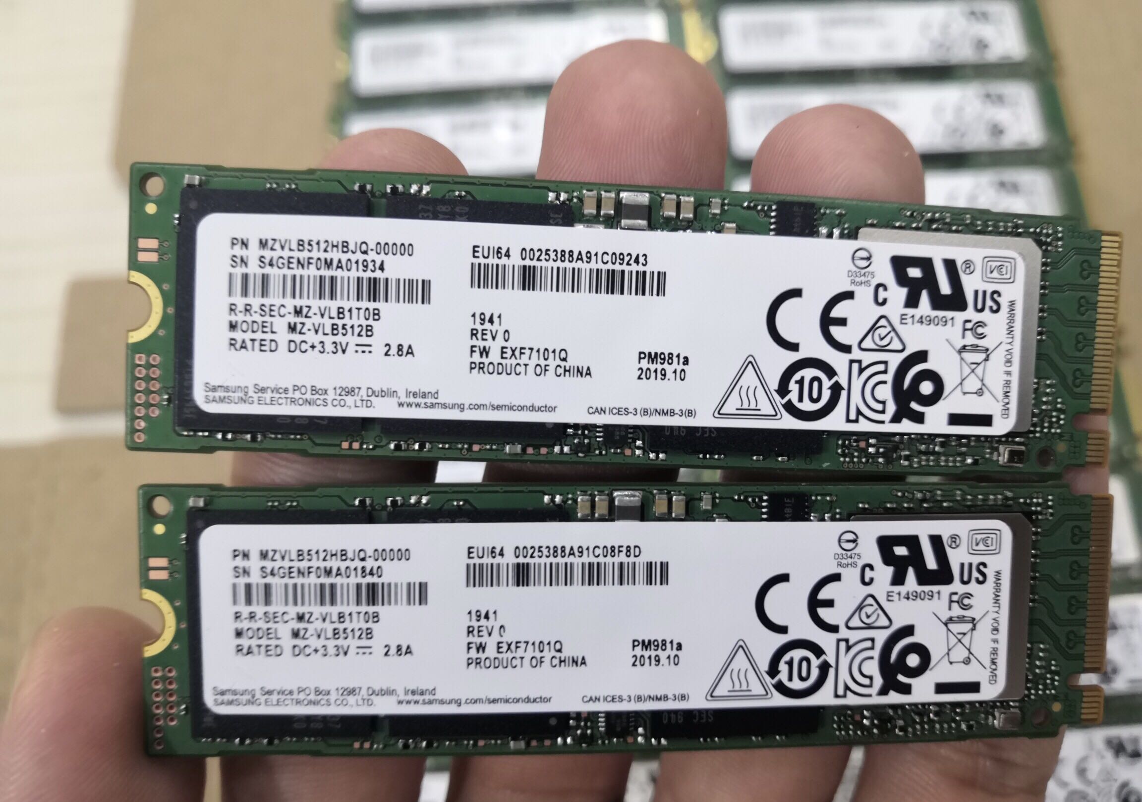 三星PM981A 256G M.2 NVME PCIE 2280 TLC颗粒拆机盘-封面