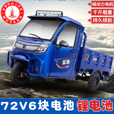 五羊重卡S全封闭拉货三轮车农用