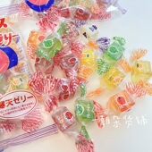 2包 日本糖果金城综合什锦水果软糖草莓菠萝哈密瓜葡萄橘子糖 包邮