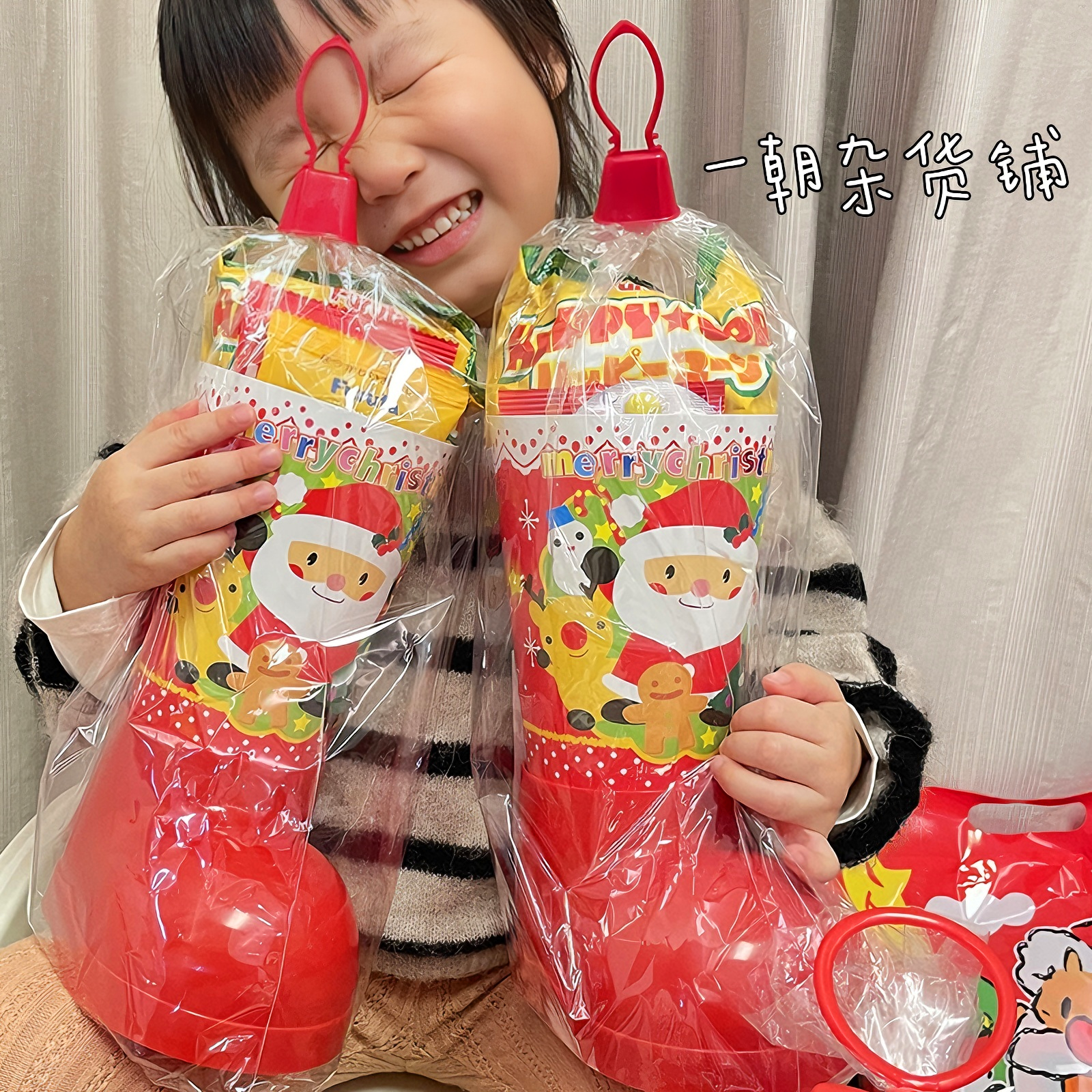 圣诞日本Furuta富路达圣诞靴鞋子儿童零食饼干糖果零食大礼包礼物