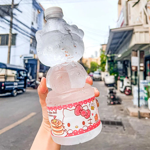 泰國711同款 HelloKitty三麗鷗礦泉水純凈水飲料可愛620ML 包郵 4瓶