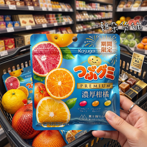 春日井柑橘限定软糖3种75g