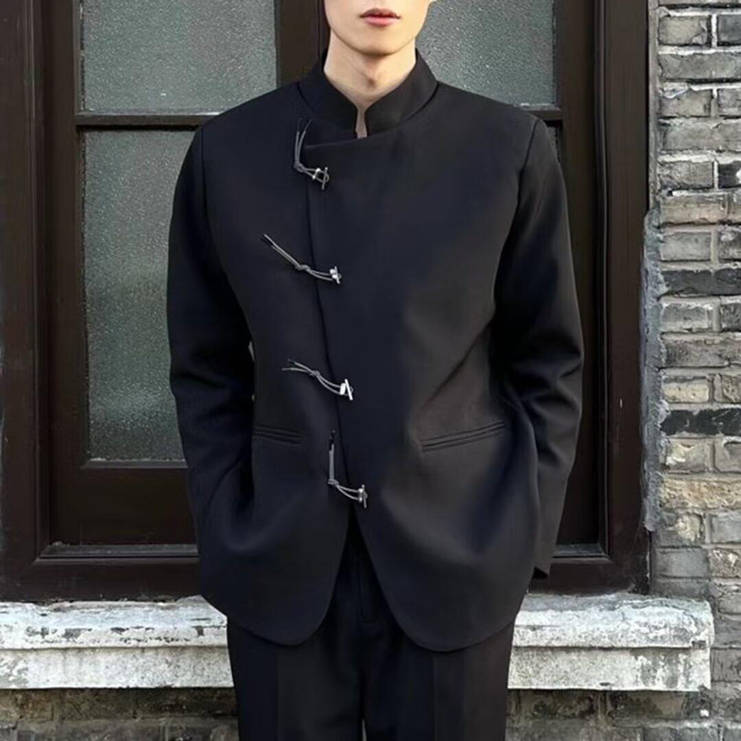 中国风小众高级感立领休闲西服