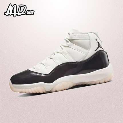 耐克NIKE Air Jordan11  AJ11 棕色女子减震中帮篮球鞋AR0715-101